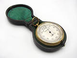 19th century pocket barometer and altimeter signed C.S.S.A. Ltd London W.C.
